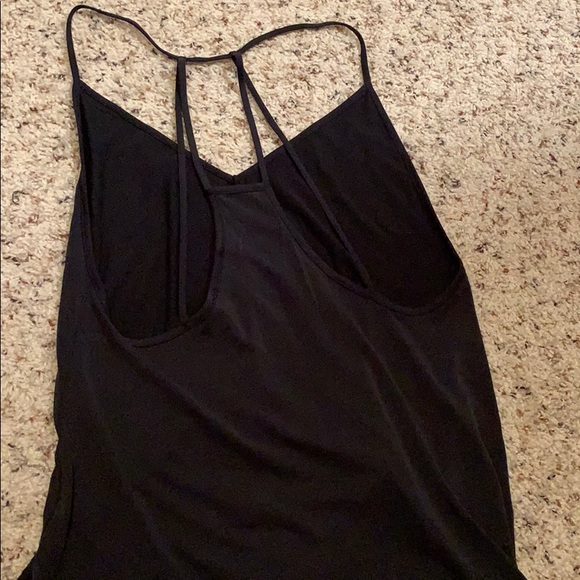 Soft black low back detail tank - Picture 2 of 3